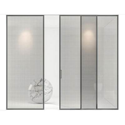 现代玻璃门 推拉门